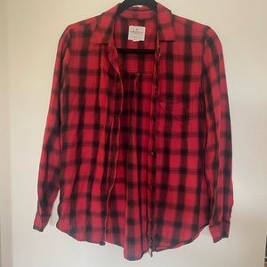 American Eagle Women’s Plaid Button Up Shirt